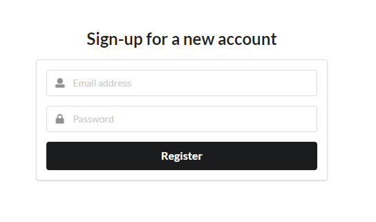 sign up user